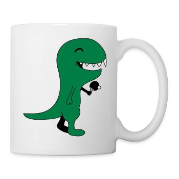 Funny Table Tennis Dinos - Mug blanc - blanc - Droite