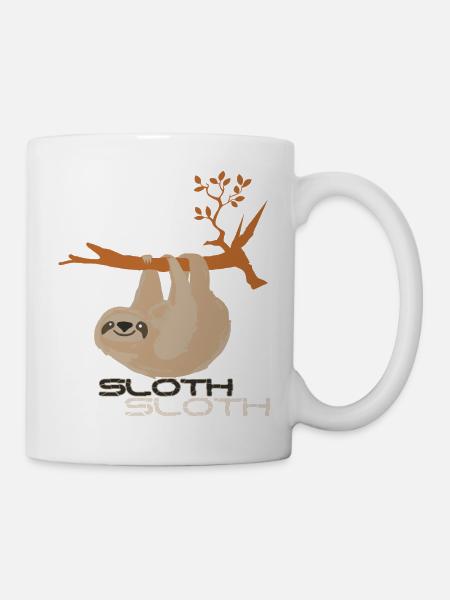 Sloth Faultier - Tasse - Weiß