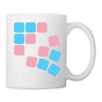 Transgender Pride square field - Mug - white - Right