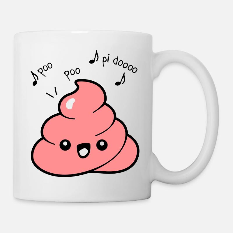 Poo emoji funny quotes - Mug - white