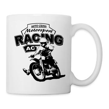 Classic Motocross - Moto Cross - MX - Tasse - Weiß - Rechts