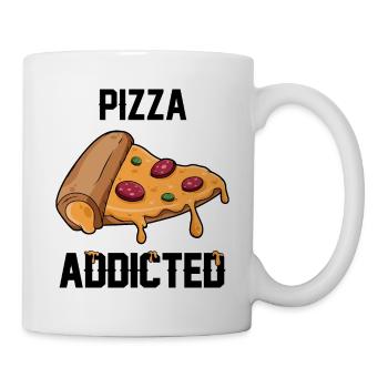 Pizza Addicted - Pizza süchtig - Tasse - Weiß - Rechts