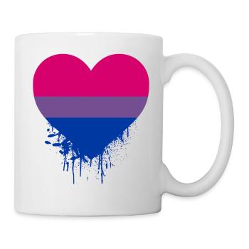 Bisexual Pride Heart - Mug - white - Right