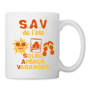 aperos sun holiday sav alcohol tongue - Mug - white - Right