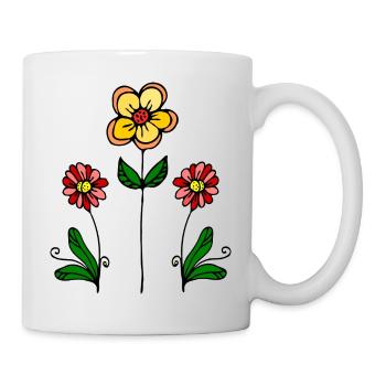 Blumen für dich - Tasse - Weiß - Rechts