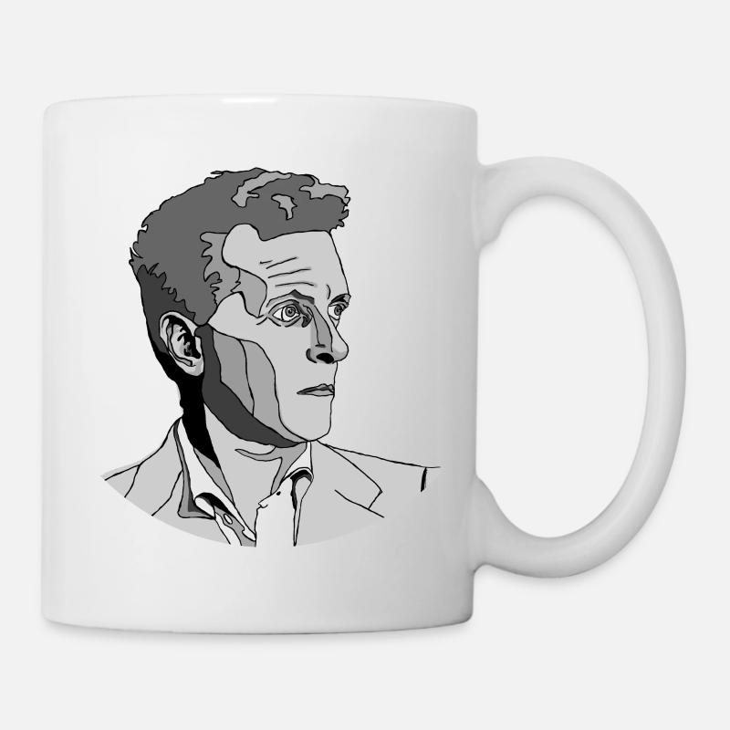 Ludwig Wittgenstein - Mug blanc - blanc