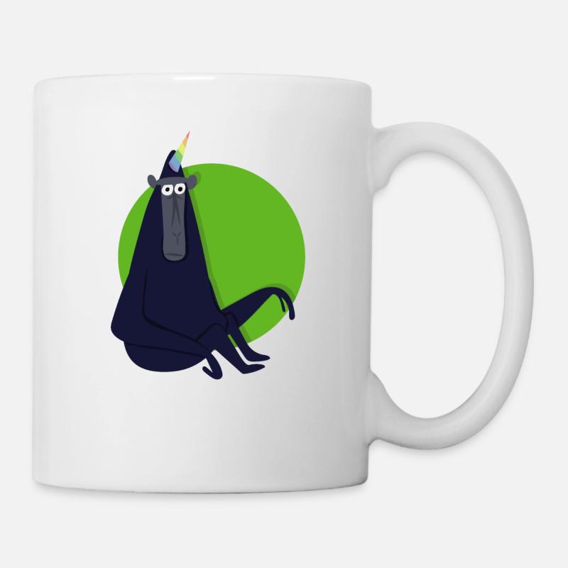 Funny Unicorn Monkey - Mug - white