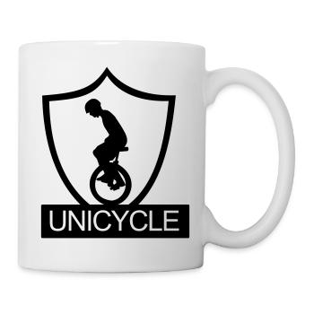Unicycle, Downhill, A, wheel, unicycle rider,bike - Mug - white - Right