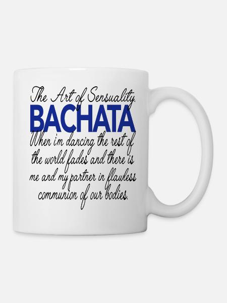 Bachata L'Art de la Sensualité. Chemise de danse bachata - Mug blanc - blanc