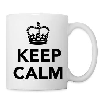 Keep calm - Tasse - Weiß - Rechts