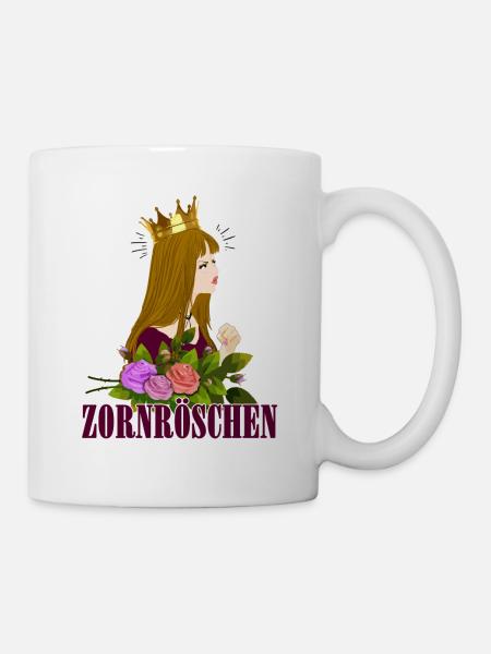 Zornröschen Dornröschen Prinzessin - Tasse - Weiß