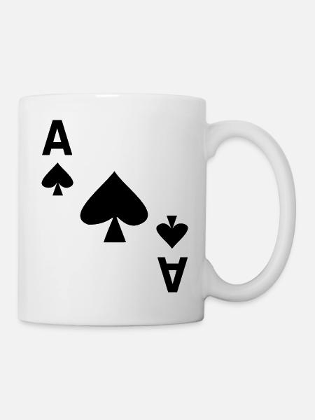 Card Game Card Ace of Spades - Mug - white