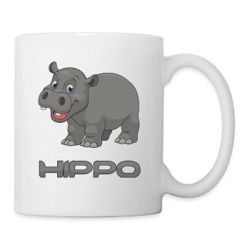 Hippo - Nilpferd - Tasse - Weiß - Rechts