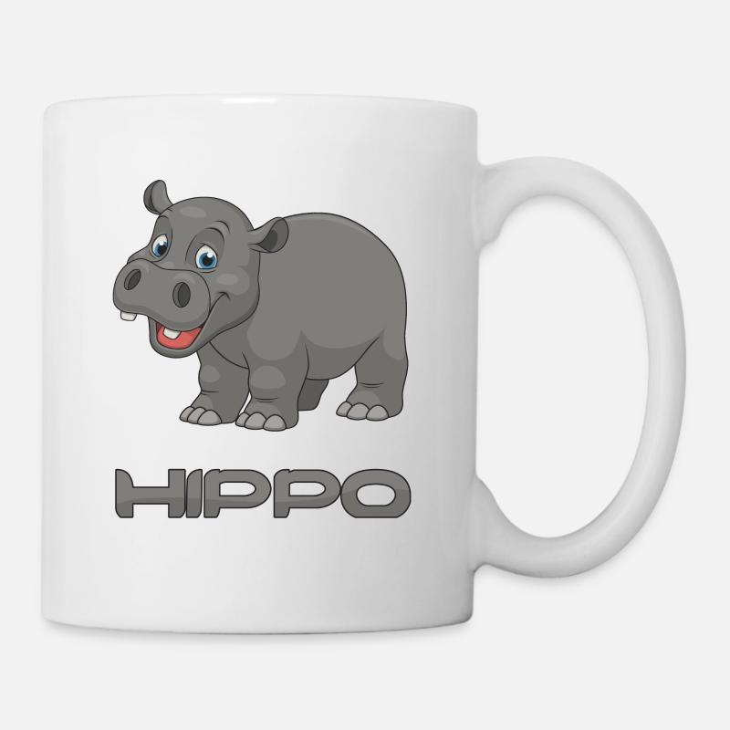 Hippopotame - Mug blanc - blanc