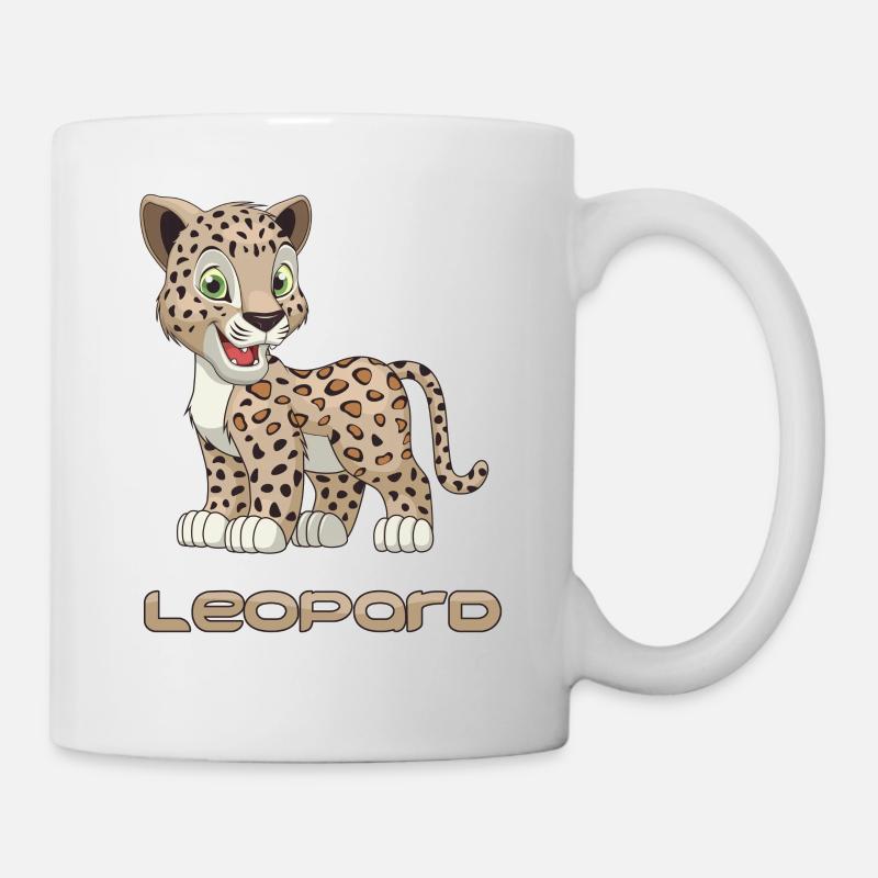 léopard - Mug blanc - blanc