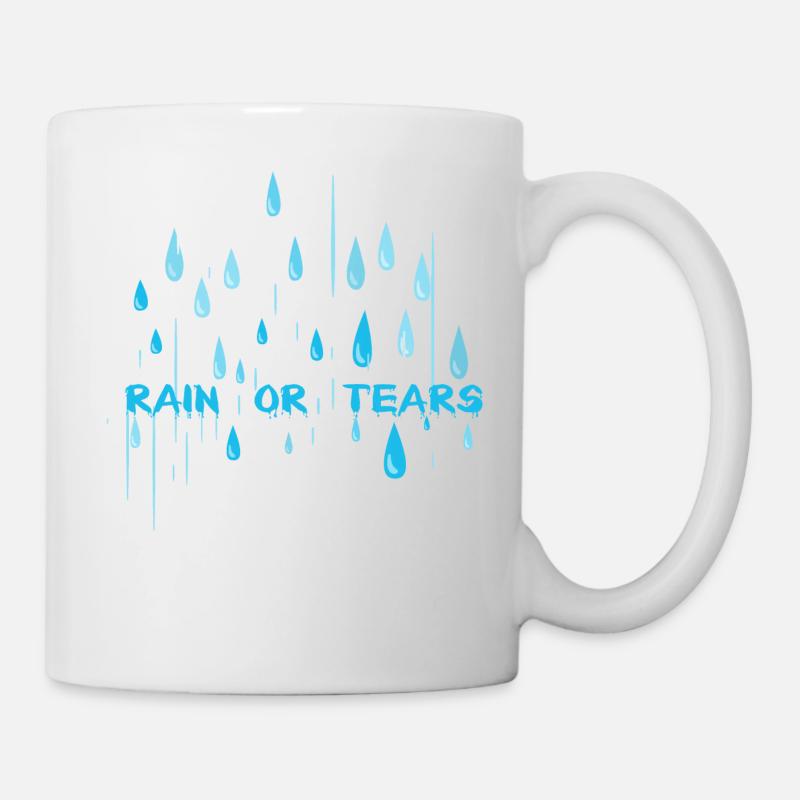 Rain or tears? - Mug - white