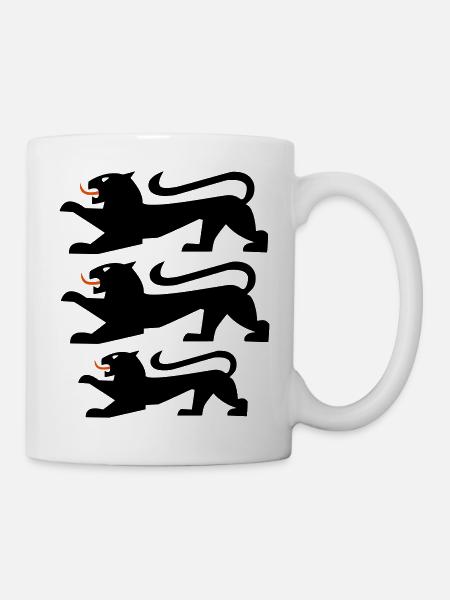 stauferlöwen - Tasse - Weiß