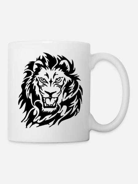 Angry Lion - Mug - white