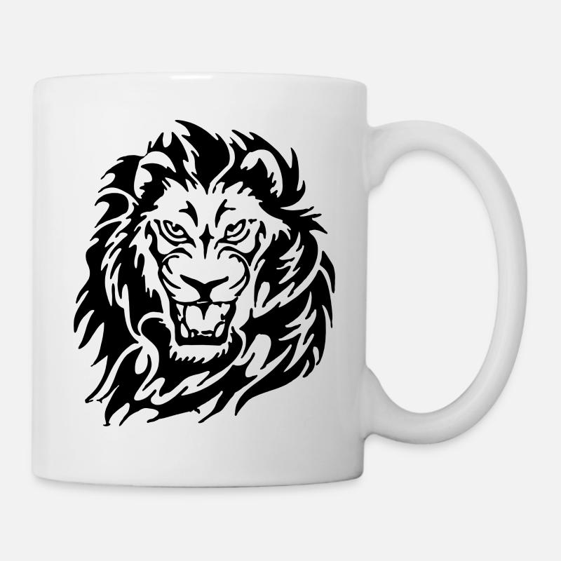 Angry Lion - Mug - white