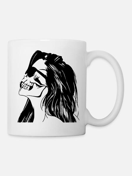 SKULLHEAD - Tasse - Weiß