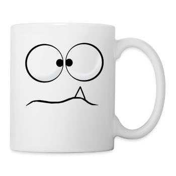 Komisches Monster - Tasse - Weiß - Rechts