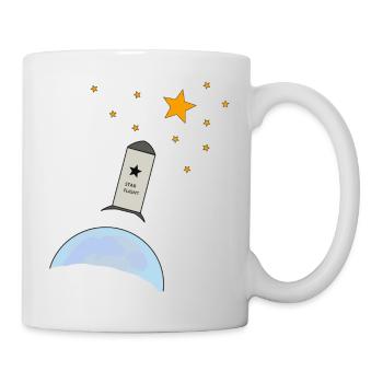 Rocket, stars, sky, - Mug - white - Right
