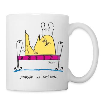 Sleeping tired - Mug - white - Right