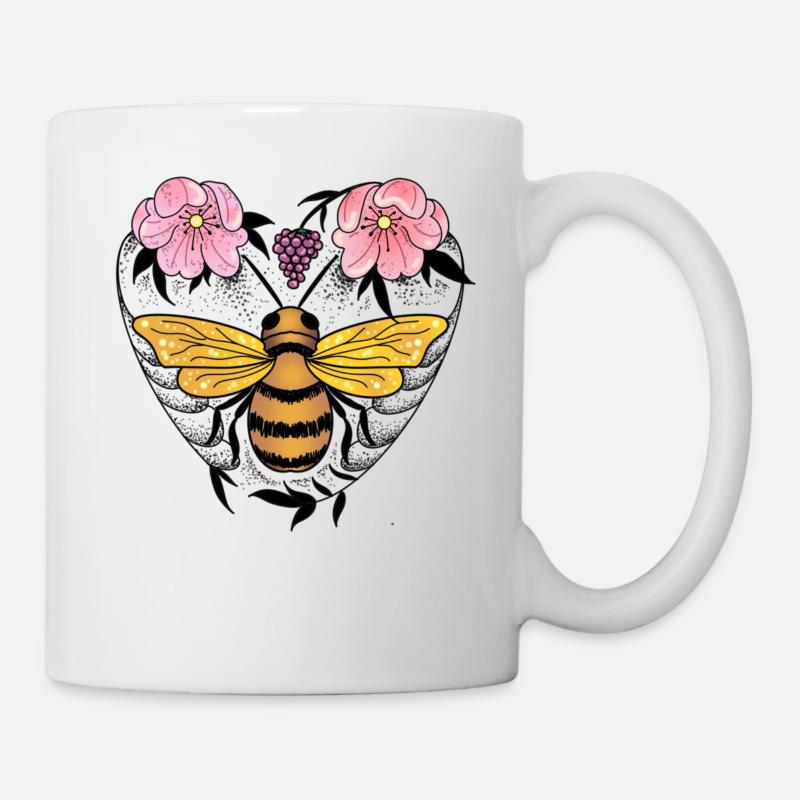 Biene - Tasse - Weiß