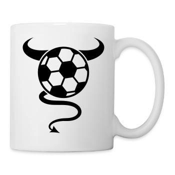 Soccer Devil Logo Design - Mug - white - Right