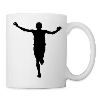 running man face - man running - Mug - white - Right