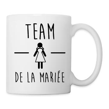 team de la mariée,EVJF,enterrement vie jeune fille - Mug blanc - blanc - Droite