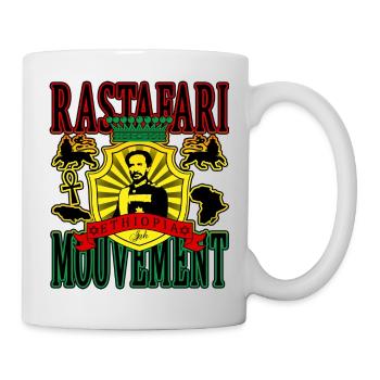 rastafari mouvement ethiopia - Mug blanc - blanc - Droite