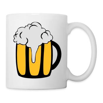 Bierglas - Tasse - Weiß - Rechts