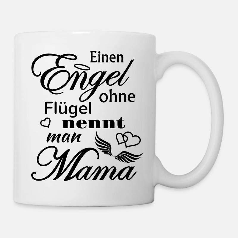 Beste Mama Engel ohne Flügel Geschenk Muttertag - Tasse - Weiß