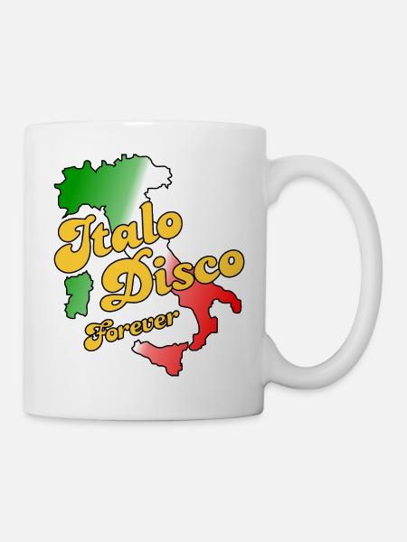 Italo Disco für immer - Tasse - Weiß