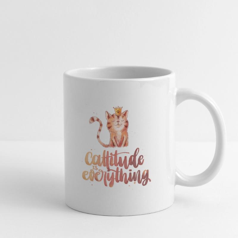 Cattitude is everything! Tasse