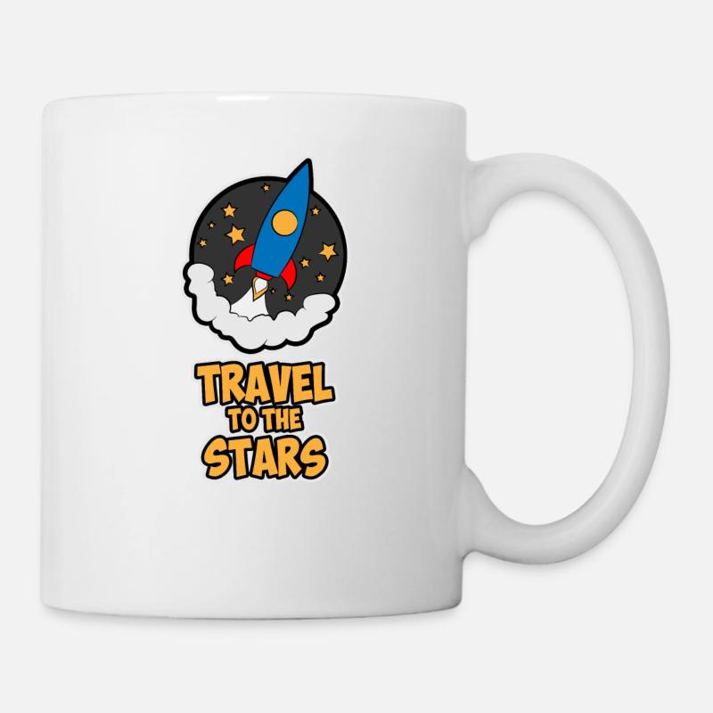 Voyage dans les étoiles - Mug blanc - blanc