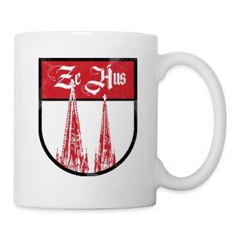 Kölner Dom Heimatstadt - Tasse - Weiß - Rechts