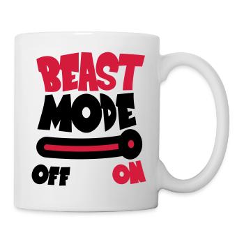 Beast Mode On - Mug - white - Right