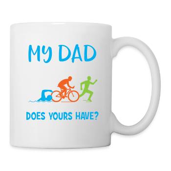 Triathlon Sport Triathlete Gift · Super Power - Mug blanc - blanc - Droite