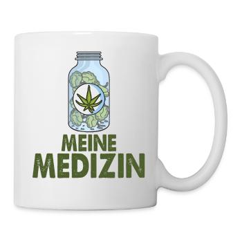 Meine Medizin Cannabis Weed - Tasse - Weiß - Rechts