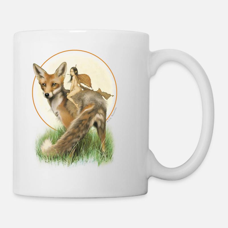 Fuchs und Fee - Tasse - Weiß
