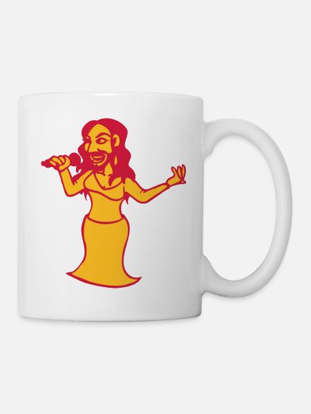 femme a barbe Drag queen travesti - Mug blanc - blanc