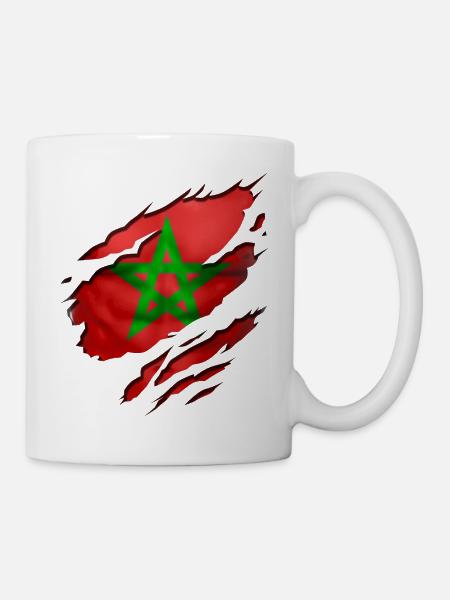morocco maroc - Mug blanc - blanc