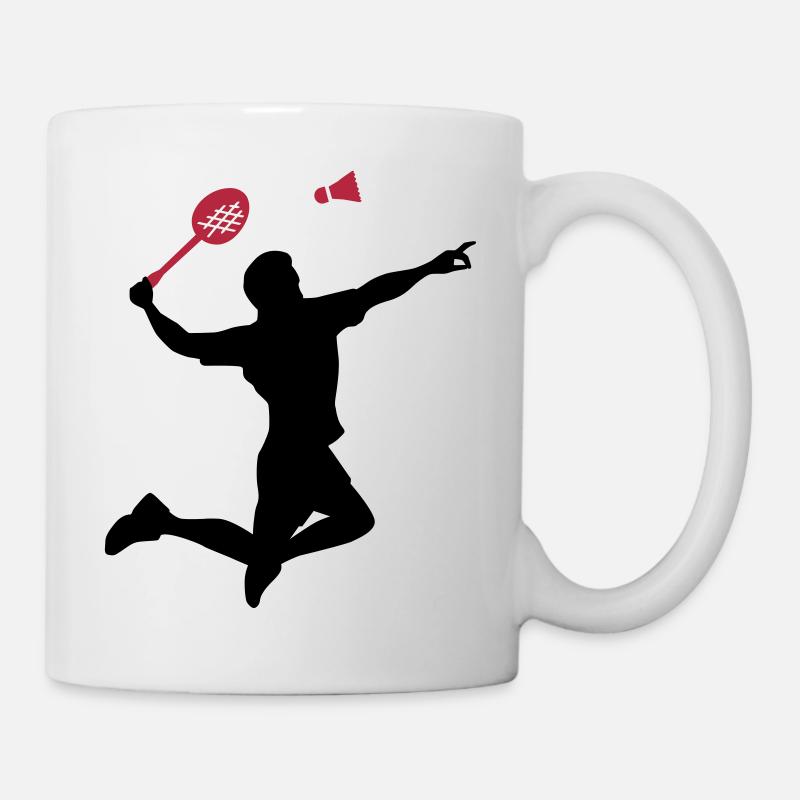 Badminton - Tasse - Weiß