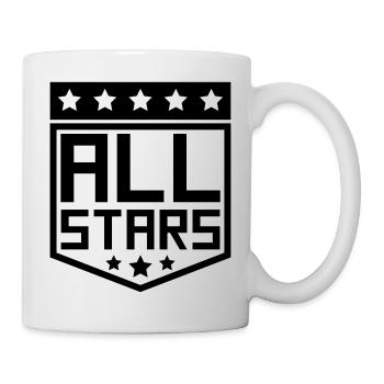 Allstars Wappen Rang Abzeichen - Tasse - Weiß - Rechts