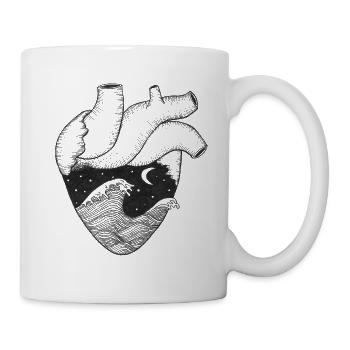 Sea in the heart - Mug - white - Right