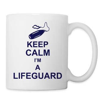 keep calm I'm a lifeguard kg10 - Mug blanc - blanc - Droite