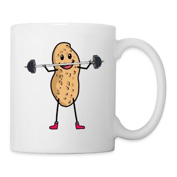 Cacahuètes Peanuts Bodybuilder Sports - Mug blanc - blanc - Droite
