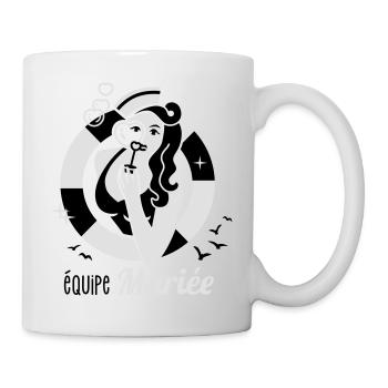 équipe de la mariée future mariée evjf 2C - Tasse - Weiß - Rechts
